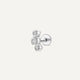 Diamant Geschwungener Piercing mit Zargenfassung (0.03 ct)