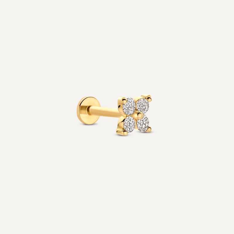 Diamond Clover Piercing (0.07 ct)