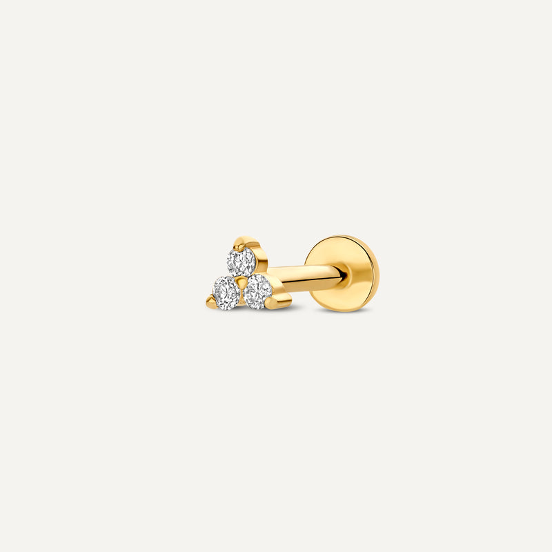 Mini Diamant Lotus Piercing (0.02 ct)