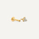 Mini Diamant Lotus Piercing (0.02 ct)