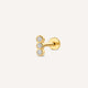Threaded Diamond Bezel Set Piercing (0.03 ct)