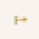 Länkad Diamant infattning Piercing (0.03 ct)