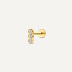 Geschakelde Diamant Bezel Set Piercing (0.03 ct)