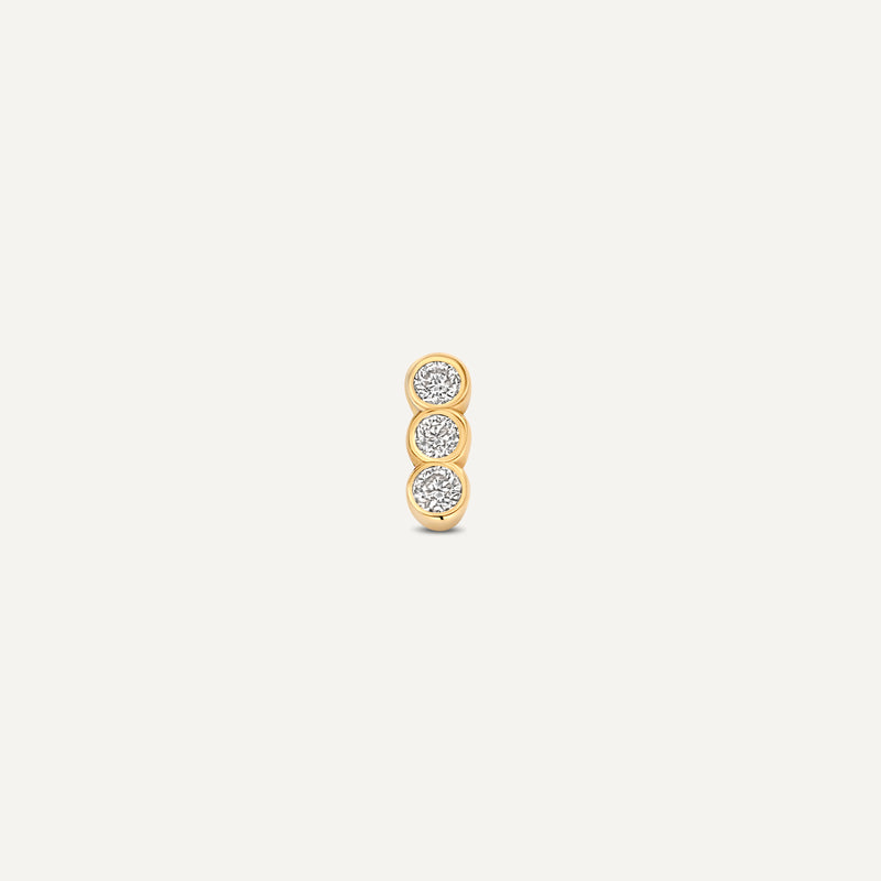 Diamant Reihe Bezel Set Piercing (0.03 ct)
