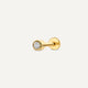 Piercing Bezel Set Diamante Talla Round (0.03 ct)