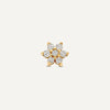 14 Karat Gold with Diamonds Diamond Flower Piercing (0.10 ct) - 4