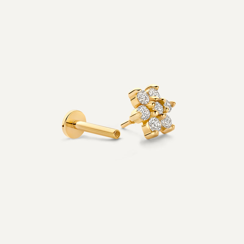 Diamond Flower Piercing (0.10 ct)