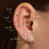 14 Karaat Goud Hart Piercing - 8