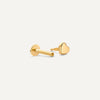 14 Karaat Goud Hart Piercing - 6