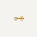 Piercing Cœur Diamant Pavé (0.02 ct)