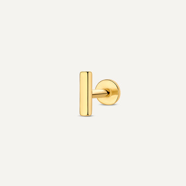 14 Karat Gold Bar Piercing - 1