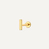 14 Karaat Goud Staaf Piercing - 1