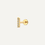 Pavé Diamant Staaf Piercing (0.15 ct)