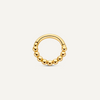 14 Karat Gold Beaded Cartilage Hoop Piercing (9mm) - 1
