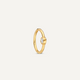 Solo Diamant Bezel Set Daith Hoop Piercing (13mm) (0.06 ct)