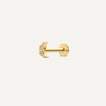 Pavé Diamond Moon Piercing (0.01 ct)