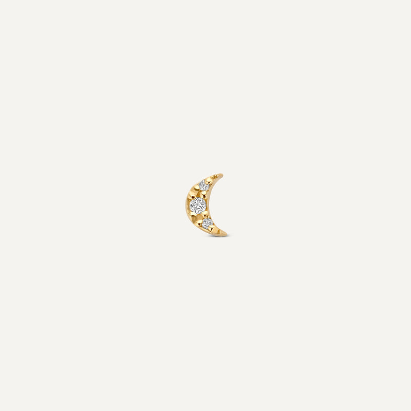 Pavé Diamant Måne Piercing (0.01 ct)