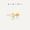 14 Karat Gold Star Piercing - 7