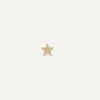 14 Karat Gold with Diamonds Pavé Diamond Star Piercing (0.01 ct) - 5
