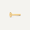 Oro de 14 Quilates con Diamante Diamond Illusion Set Round Cut Piercing (0.01 ct) - 7