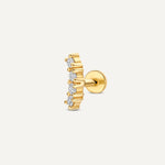 Diamond Curved Bar Piercing (0.07 ct)