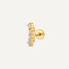 Diamant Gebogen Staaf Piercing (0.07 ct)