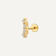 Diamant Böjd Stav Piercing (0.07 ct)