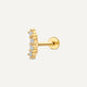 Diamant Böjd Stav Piercing (0.07 ct)