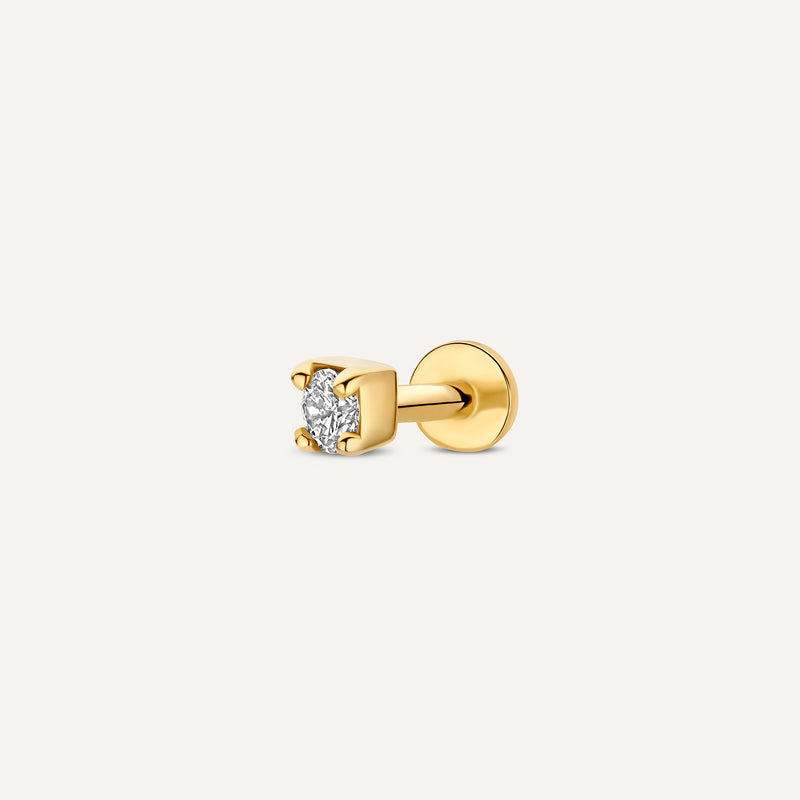 Mini Four Prong Diamond Piercing (0.03 ct)