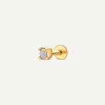 Mini Four Prong Diamond Piercing (0.03 ct)