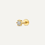 Mini Six Prong Diamond Piercing (0.03 ct)