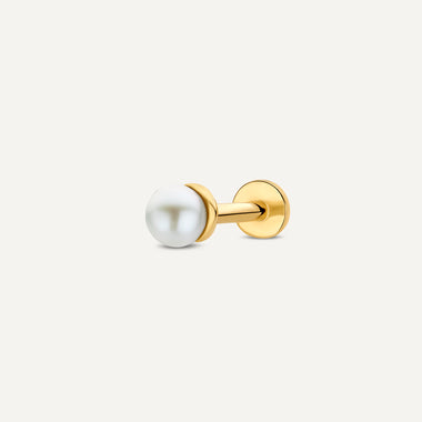 Oro 14 Carati Piercing con Perla - 1