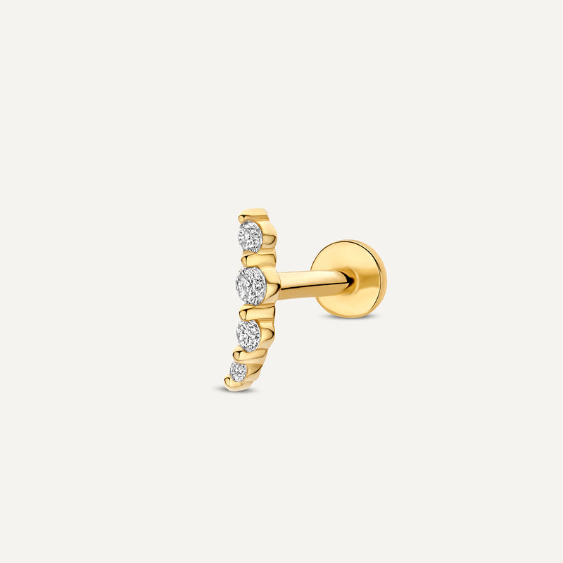 Diamond Threaded Curve Piercing (0.05 ct)