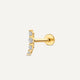 Piercing Diamant Enfilé Courbe (0.05 ct)