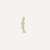 14 Karat Gold with Diamonds Diamond Threaded Curve Piercing (0.05 ct) - 5
