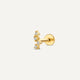 Piercing z Diamentem Falisty (0.03 ct)