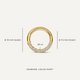 Pavé Diamant Daith Hoop Piercing (10mm) (0.05 ct)