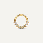 Diamant Eternity Daith Hoop Piercing (10mm) (0.06 ct)
