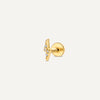 14 Karat Gold with Diamonds Diamond Lightning Bolt Piercing (0.01 ct) - 1