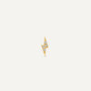 14 Karat Gold with Diamonds Diamond Lightning Bolt Piercing (0.01 ct) - 5