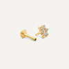 14 Karat Gold with Diamonds Diamond Flower Piercing (0.05 ct) - 8