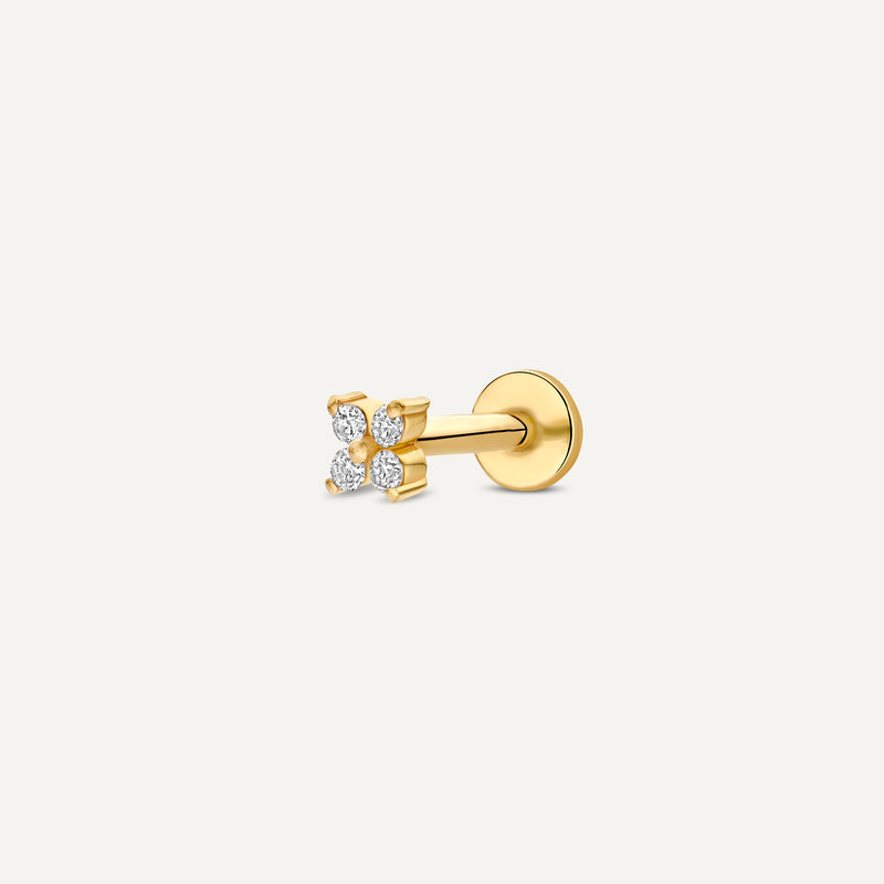 Diamond Clover Piercing (0.04 ct)