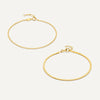 14 Karaat Goud Serpentine Bolletjes Armbanden Set - 1