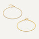 Set di bracciali a catena serpentina e a perline
