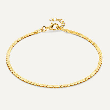 14 Karaat Goud Serpentine Bolletjes Armbanden Set - 5