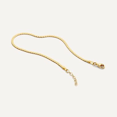 14 Karat Gold Serpentine Chain Bracelet - 5