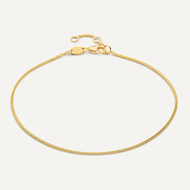 Oro de 14 quilates Set de Collar y Pulsera de Cadena Barbado Baby - 10