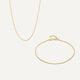 Set de Collar y Pulsera de Cadena Barbado Baby