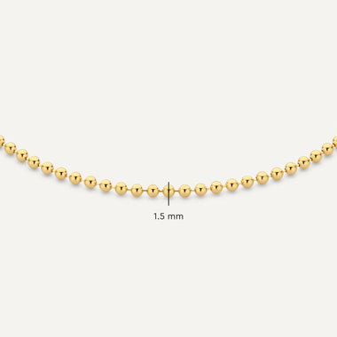 Or 14 Carats Bracelet Boules - 8
