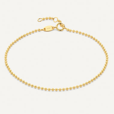 14 Karat Gold Beaded Bracelet - 1